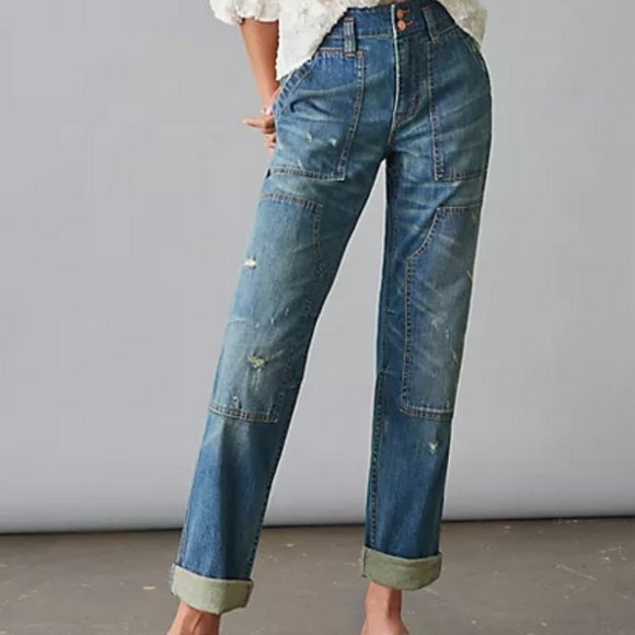 Anthropologie Pilcro 32 NWT The Wanderer Relaxed Jeans High Rise